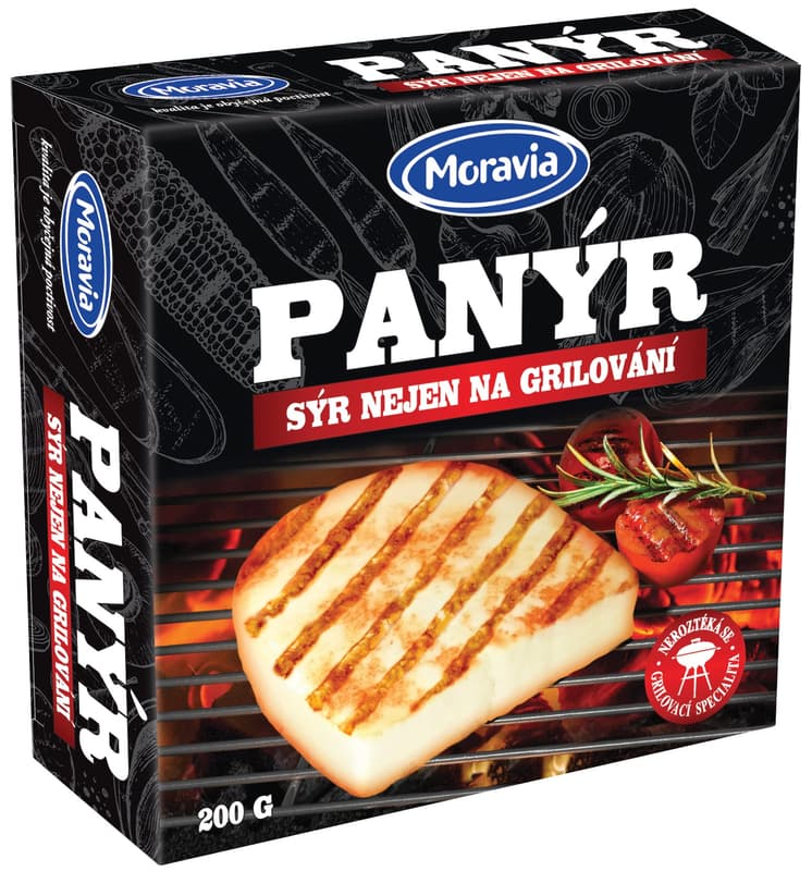 Moravia Fresh cheese paneer on the grill