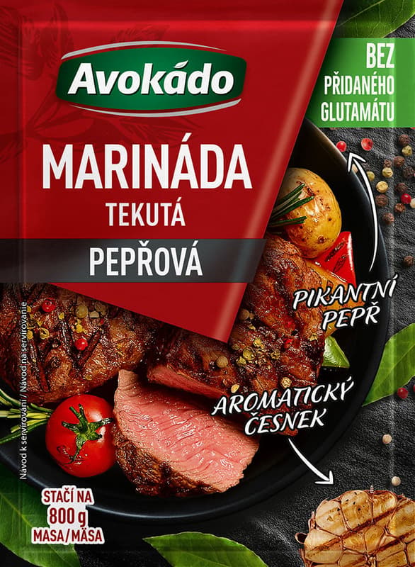Avokádo Marinade pepper