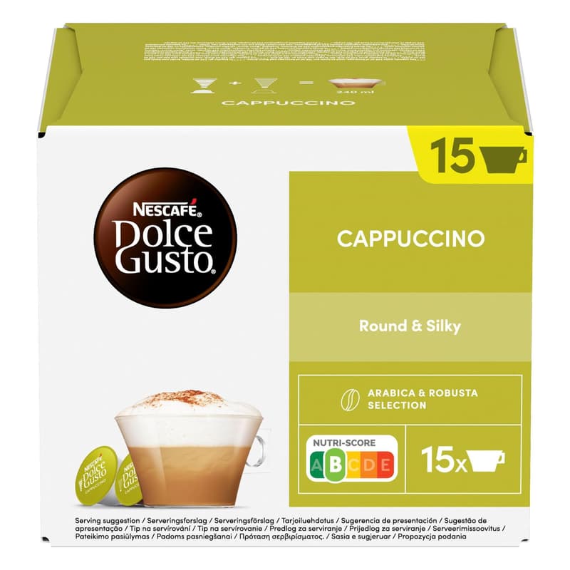 Nescafé Dolce Gusto Cappuccino coffee capsules