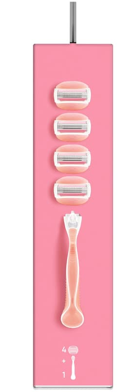 Gillette Venus ComfortGlide Spa Breeze Shaver + 4 shaving heads