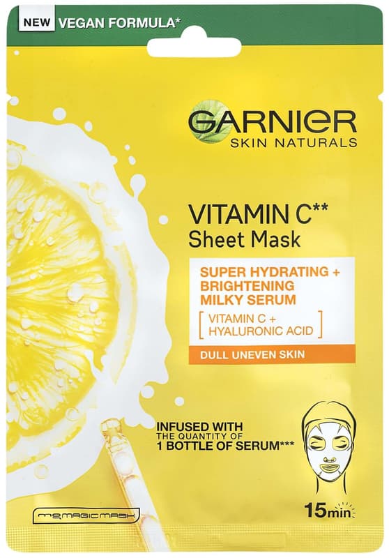 Garnier Skin Naturals Rozjasňující textilní maska s vitamínem C