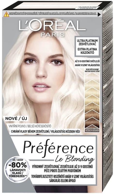L'Oréal Paris Préférence Permanentní barva na vlasy – absolutně platinová
