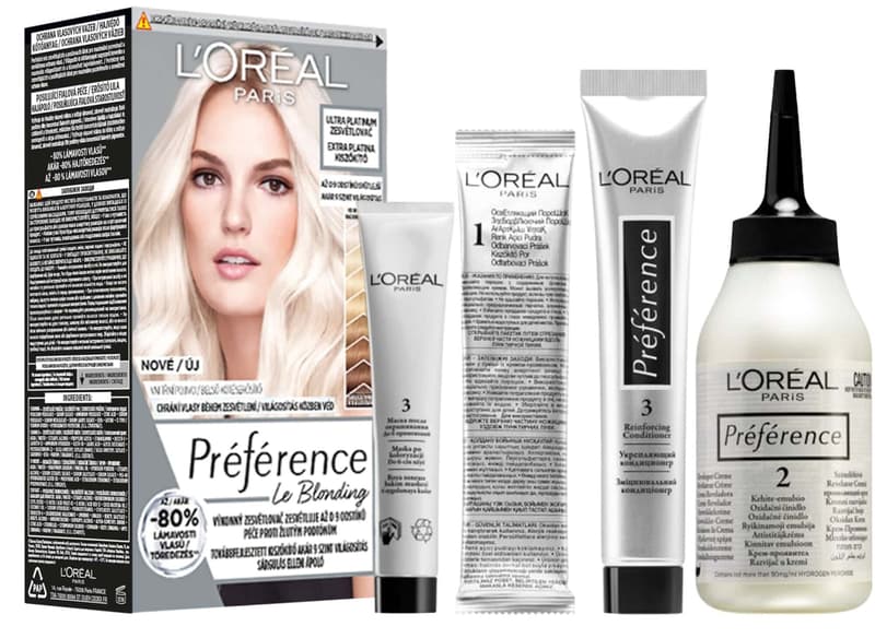 L'Oréal Paris Préférence Permanentní barva na vlasy – absolutně platinová