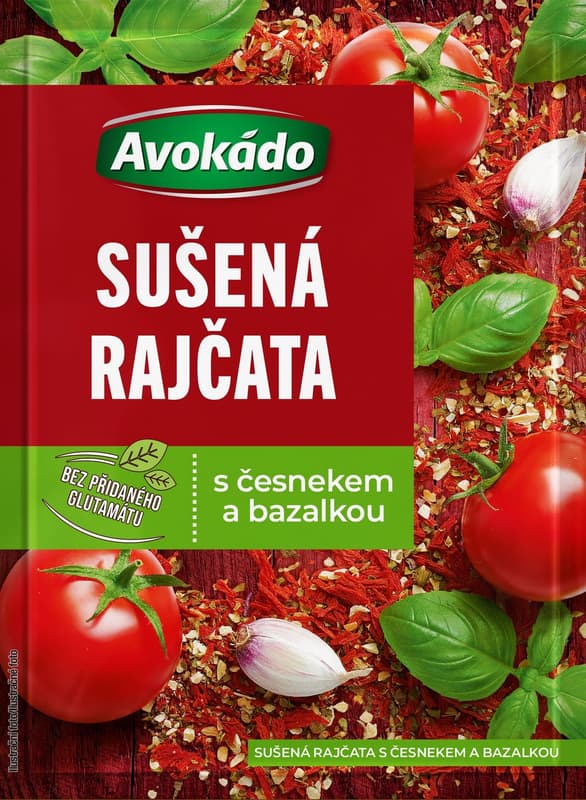Avokado Dried tomatoes with garlic and basil 