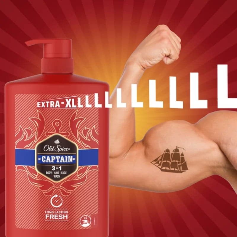 Old Spice Captain sprchový gel pro muže 3v1 s tóny santalového dřeva a citrusů
