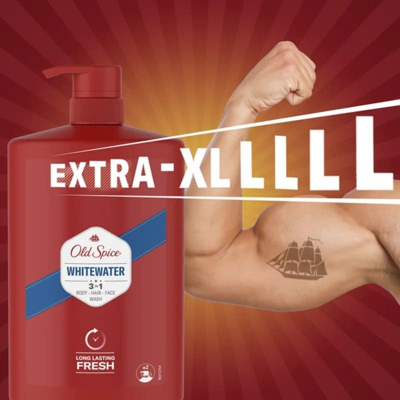 Old Spice Whitewater shower gel for men 3 in 1