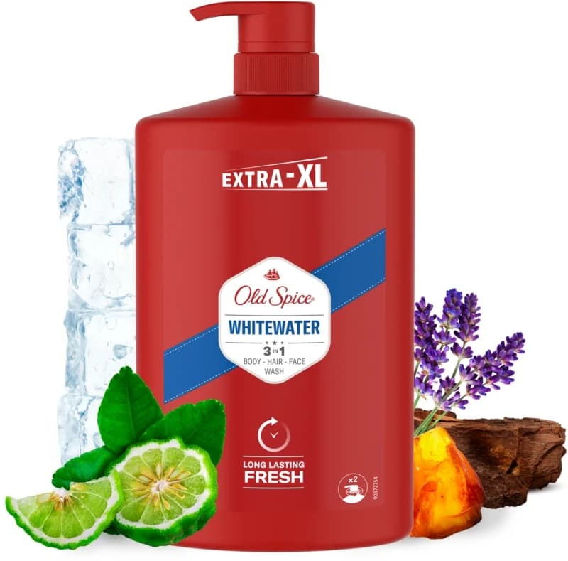 Old Spice Whitewater shower gel for men 3 in 1