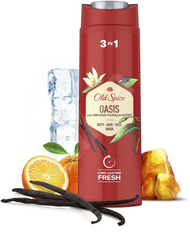 Old Spice Oasis sprchový gel pro muže 3v1 s vůní kouřové vanilky