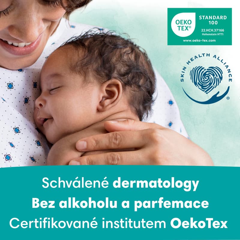 Pampers Harmonie Aqua vhlčené ubrousky plastic free 4×48 ks