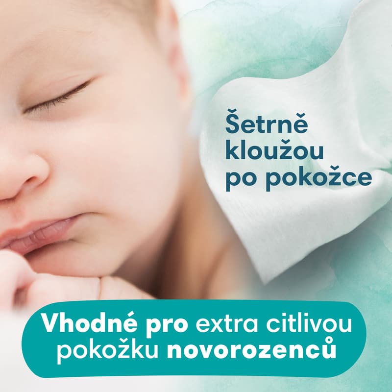 Pampers Harmonie Aqua vhlčené ubrousky plastic free 9×48 ks