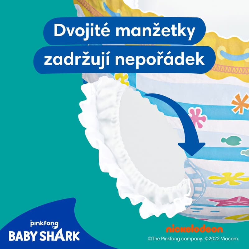 Pampers Splashers Baby Shark plenkové kalhotky do vody 5–6 (12–17 kg)