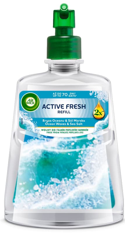 Air Wick Active Fresh náplň na vodní bázi do automatického difuzéru oceán a mořská sůl