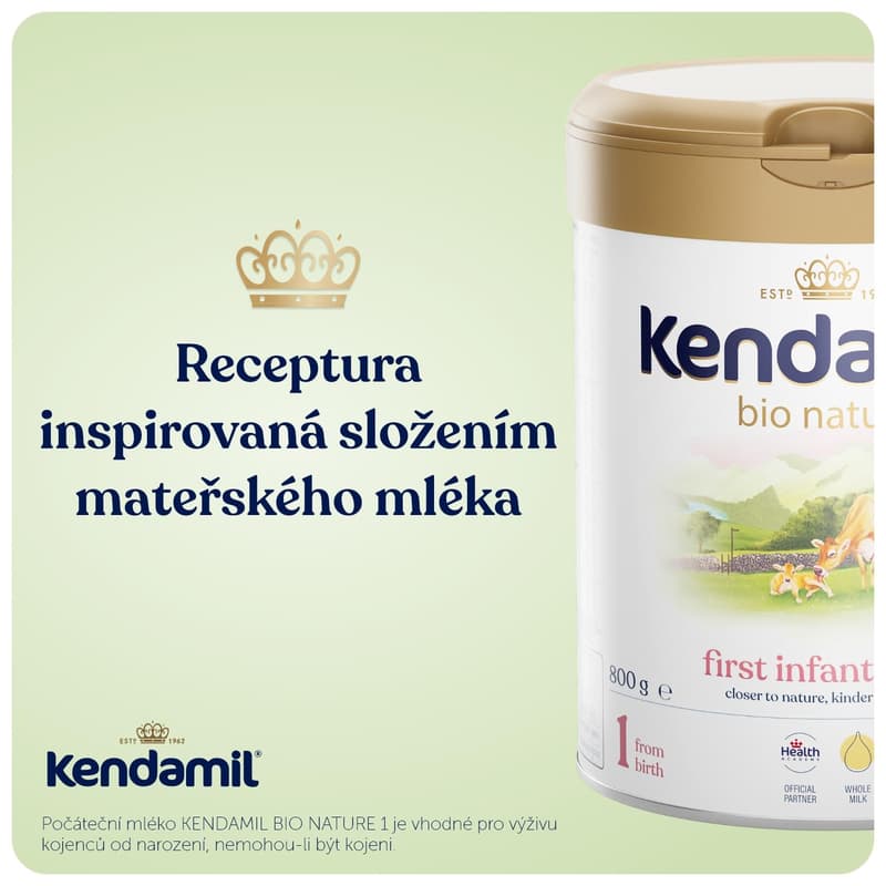 Kendamil BIO Nature počáteční mléko 1 DHA+