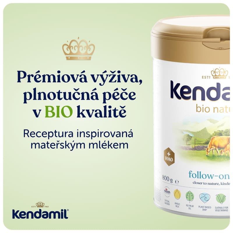 Kendamil BIO Nature pokračovací mléko 2 HMO+