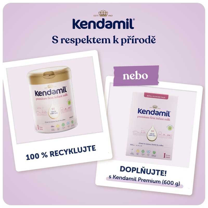 Kendamil Premium počáteční mléko 1 DHA+