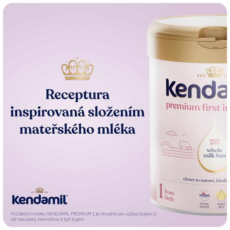 Kendamil Premium počáteční mléko 1 DHA+