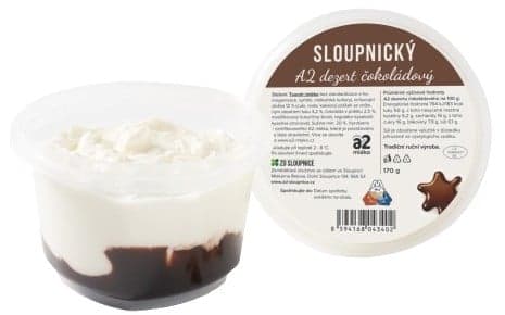 Mlékárna Řetová Farmer's A2 dessert from Sloupnice chocolate