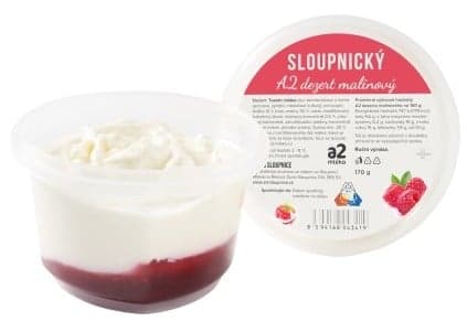 Mlékárna Řetová Farmer's A2 dessert from Sloupnice raspberry