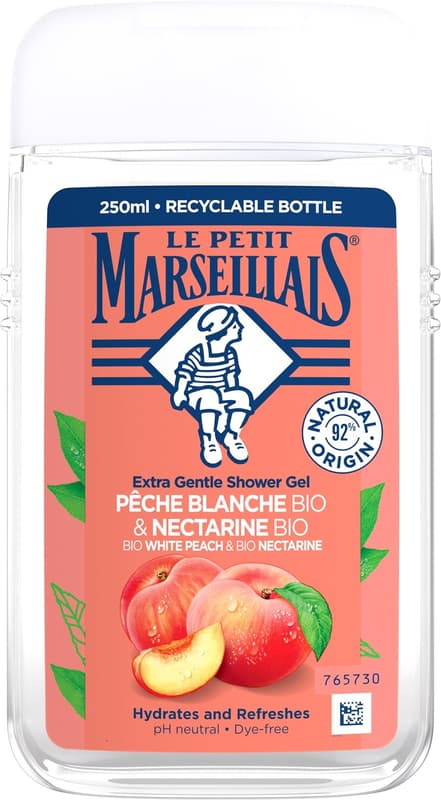 Le Petit Marseillais BIO Sprchový gel bílá broskev a nektarinka