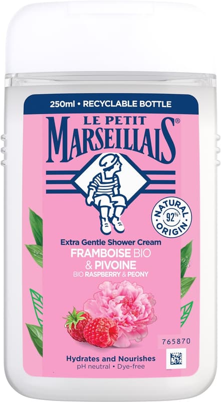 Le Petit Marseillais BIO Krémový sprchový gel malina a pivoňka