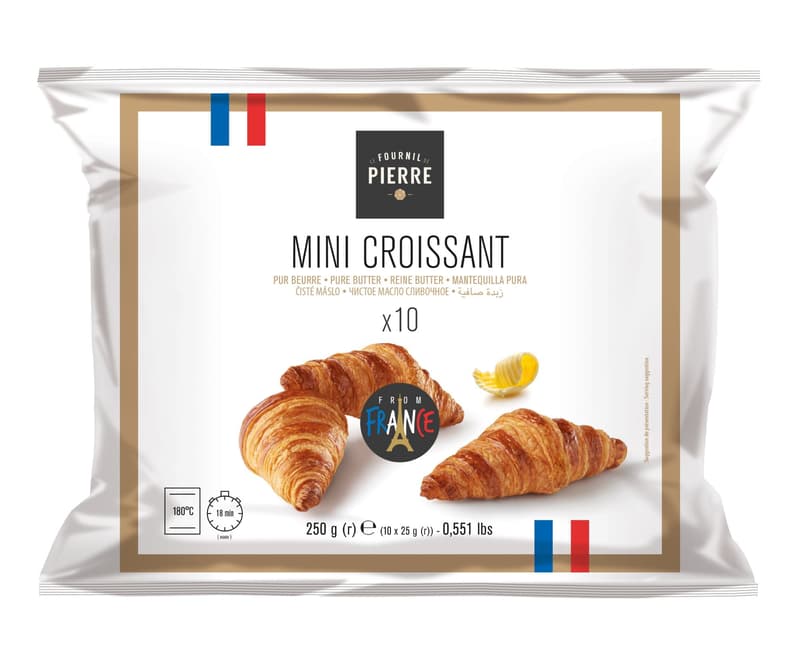 Le Fournil de Pierre Francouzské máslové mini croissanty, 10 ks