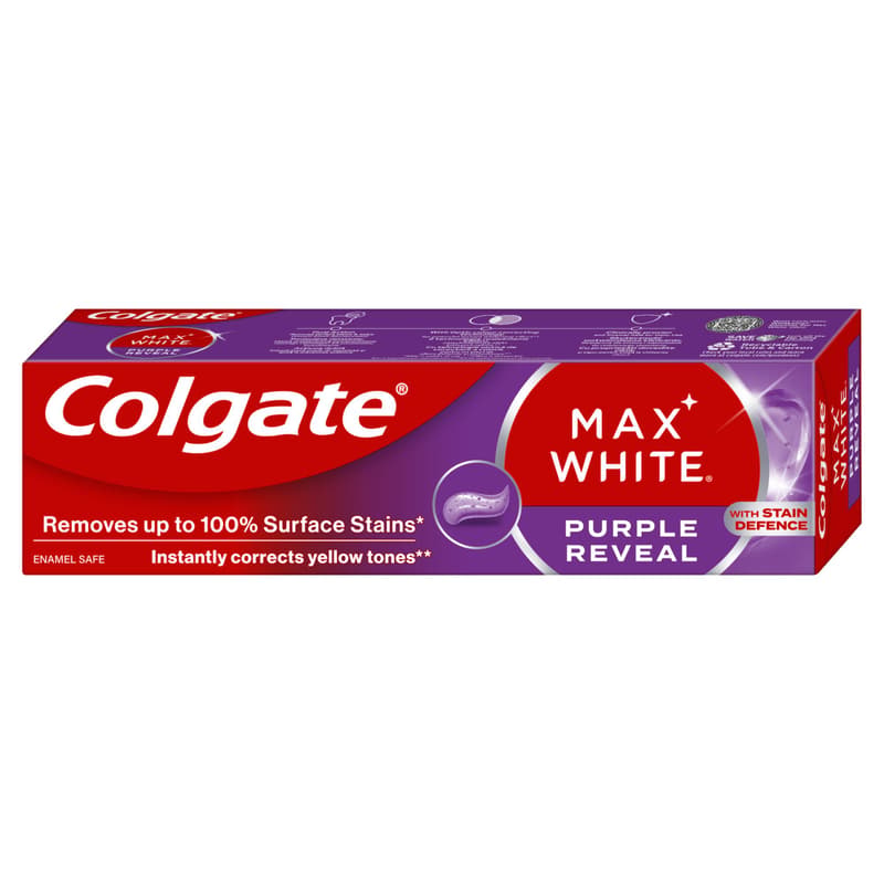 Colgate Max White Purple Reveal whitening toothpaste