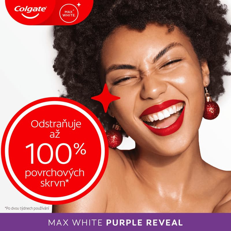 Colgate Max White Purple Reveal whitening toothpaste