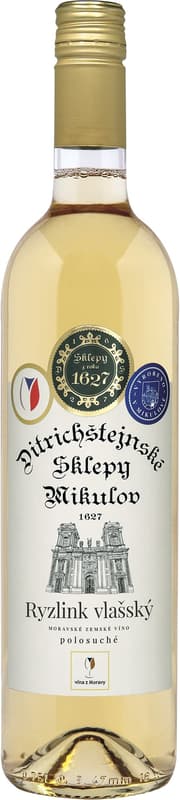 Ditrichštejnské sklepy Mikulov Ryzlink vlašský Moravské zemské víno