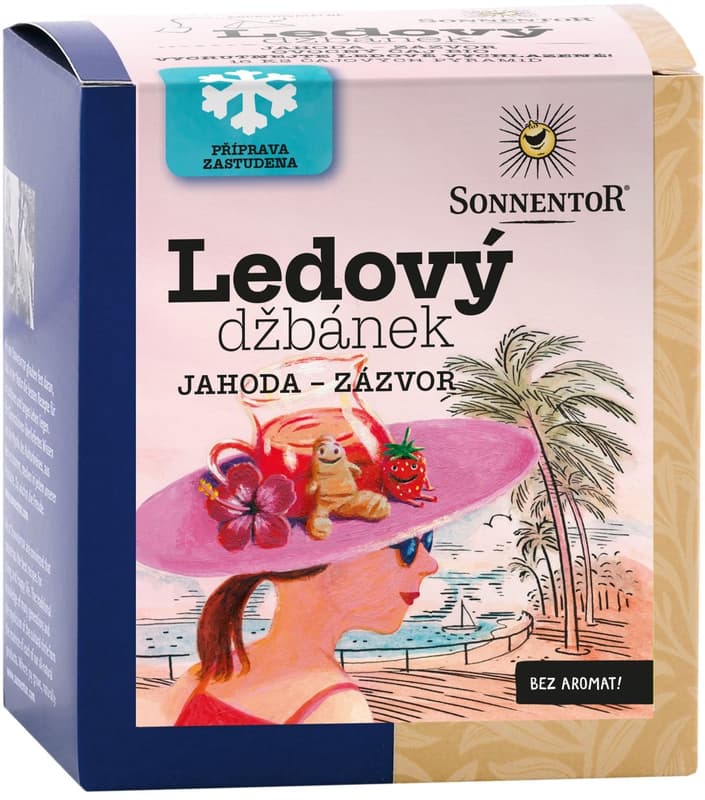 Sonnentor BIO Ledový džbánek jahoda a zázvor