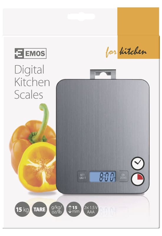 Emos Digital kitchen scale EV023 silver