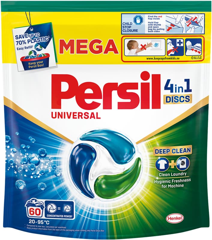 Persil Deep Clean 4v1 Discs Universal prací kapsle
