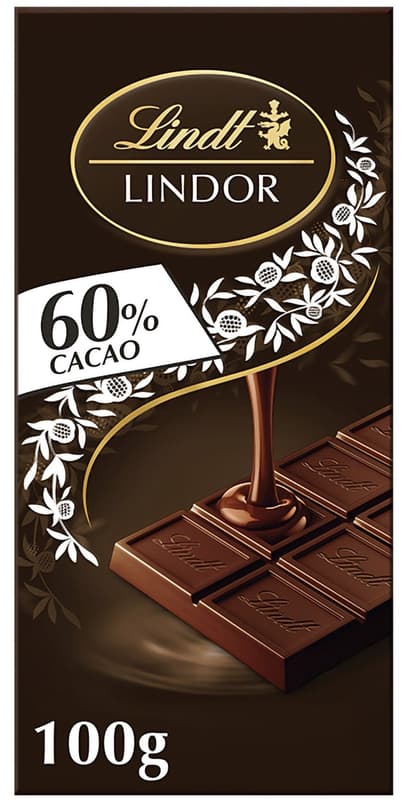 Lindt Chocolate LINDOR Dark Bar 60%