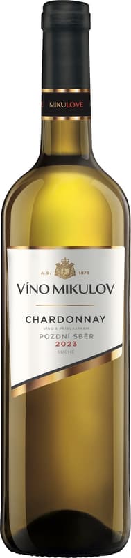 Víno Mikulov Chardonnay pozdní sběr