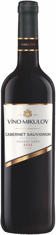 Víno Mikulov Cabernet Sauvignon pozdní sběr