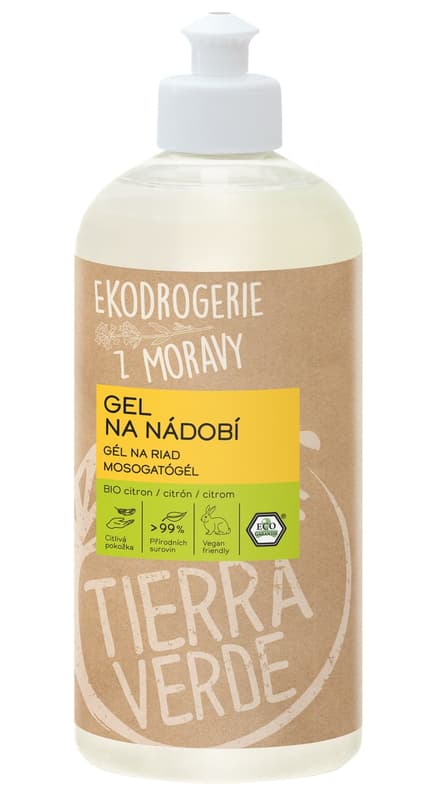 Tierra Verde Dishwashing gel BIO lemon