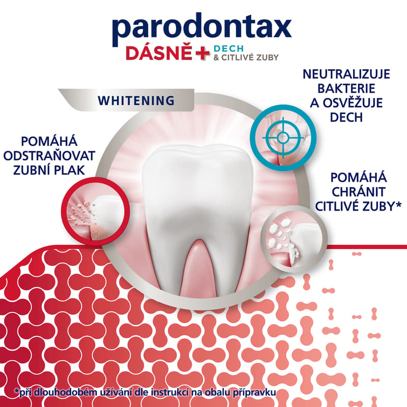 Parodontax Gum+Breath and Sensitivity Whitening tooth paste