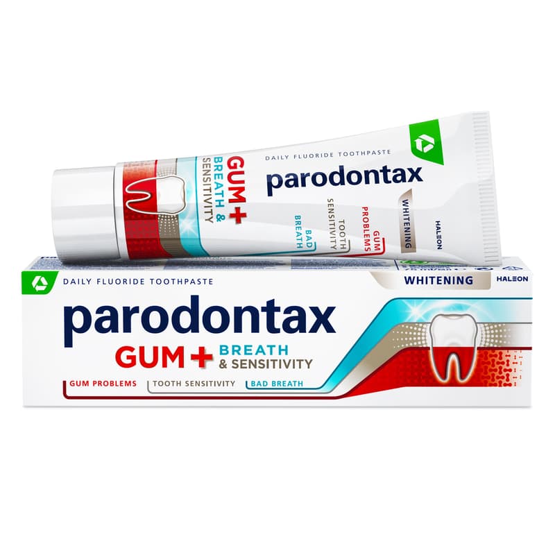 Parodontax Gum+Breath and Sensitivity Whitening tooth paste