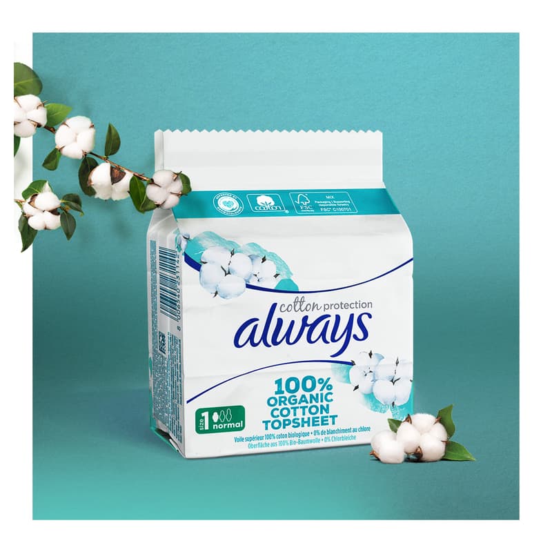 Always Cotton Protection Ultra Normal Hygienické vložky s křidélky