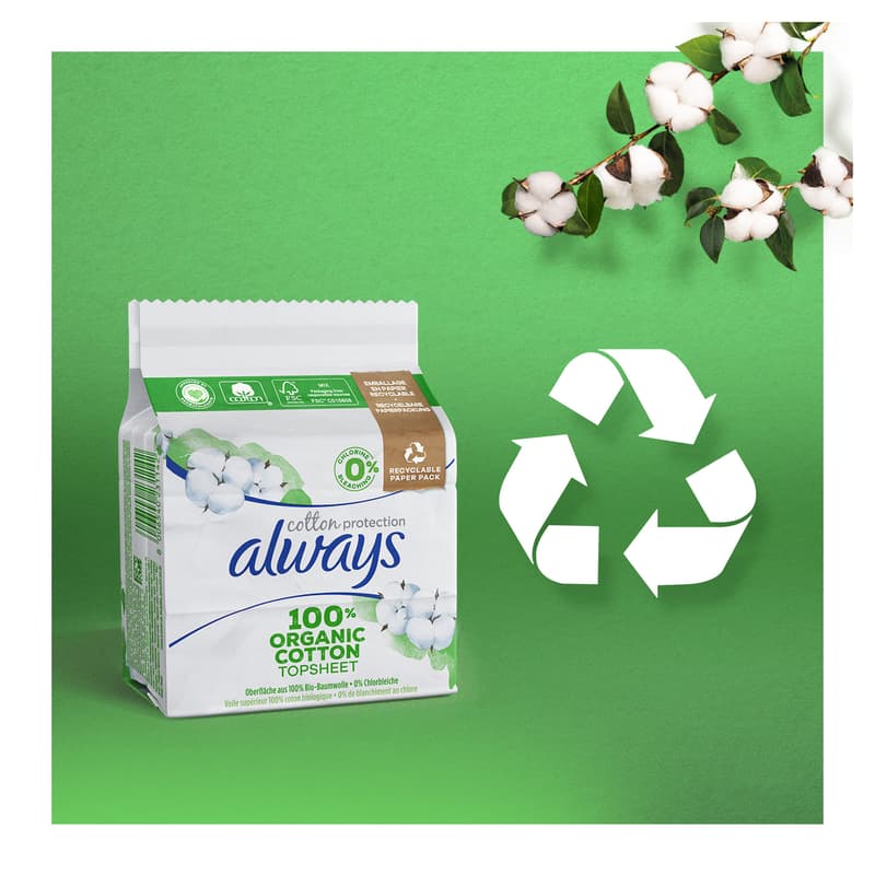 Always Cotton Protection Ultra Night Sanitary Towels With Wings X