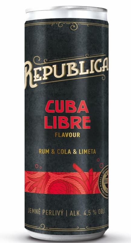 Božkov Republica Cuba Libre 4,5 % obj. 