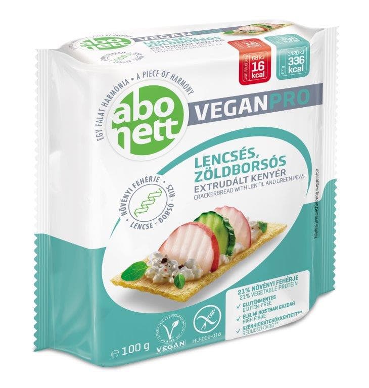 Abonett Extruded bread with lentils and green peas vegan