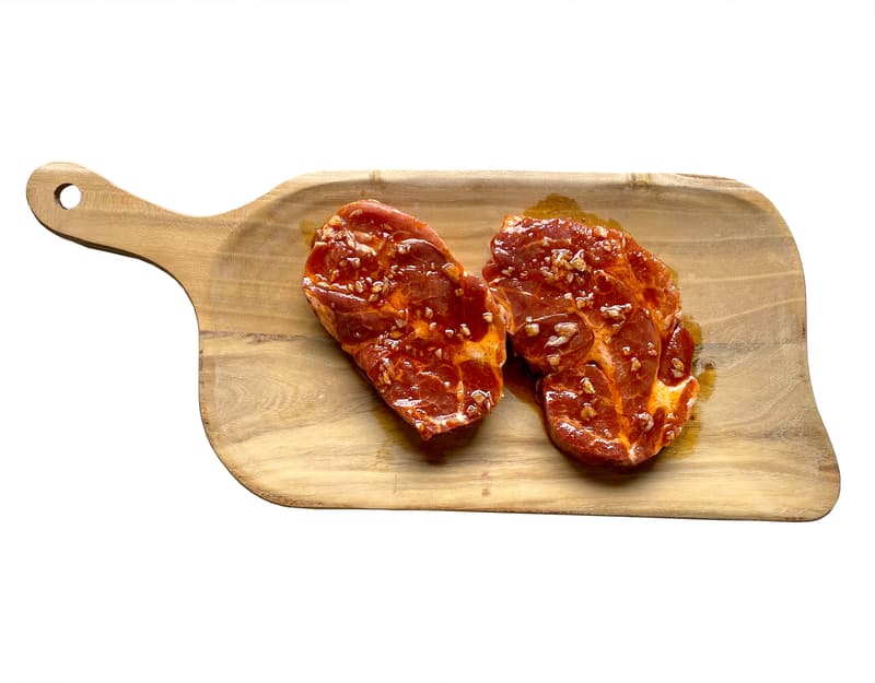 Sutcha Pork collar in orange and honey marinade, 2 pcs