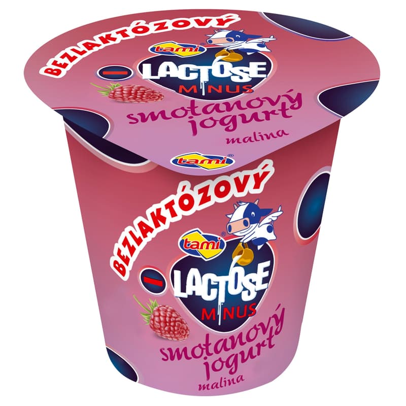 Tami Lactose-free creamy raspberry yogurt