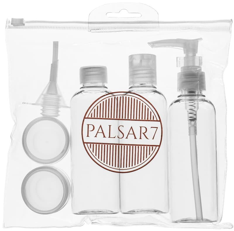 Palsar7 Travel cosmetics set with dispensers