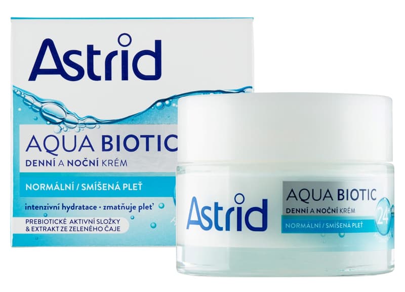 Astrid Aqua Biotic denní a noční krém pro normální a smíšenou pleť