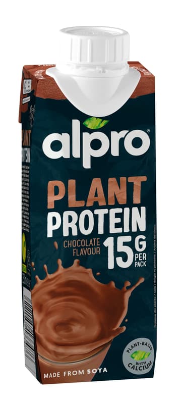 Alpro High protein soy drink with chocolate flavor