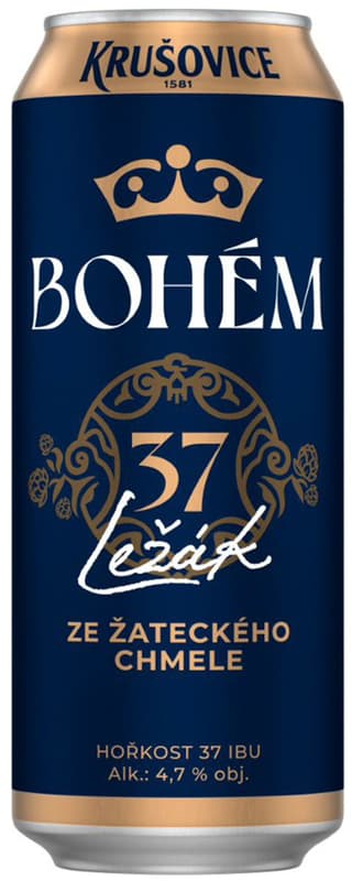 Krušovice Bohém plech