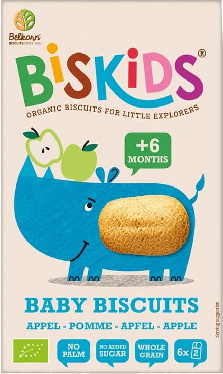 BISkids ORGANIC soft baby biscuits with apple juice without added sugar