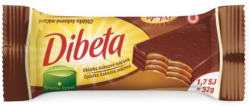 Diabeta/Dibeta Oplatky kakaové polomáčené