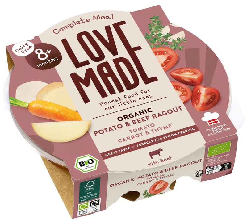 LoveMade Organic Potato & Beef Ragout 8+ months